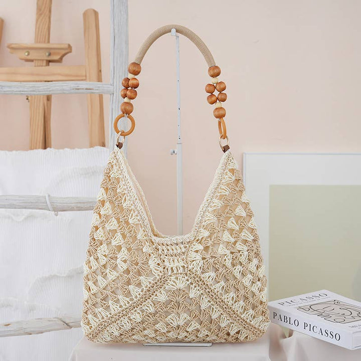 Boho Beach Woven Shoulder Bag