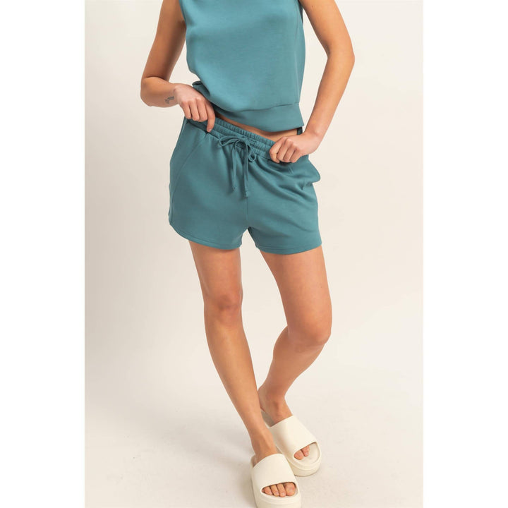 Drawstring Waist Shorts