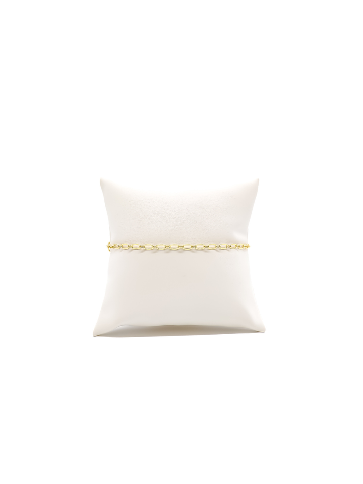 * Gold Madilyn Charm Bracelet with Gunmetal Micro Bella Carabiner