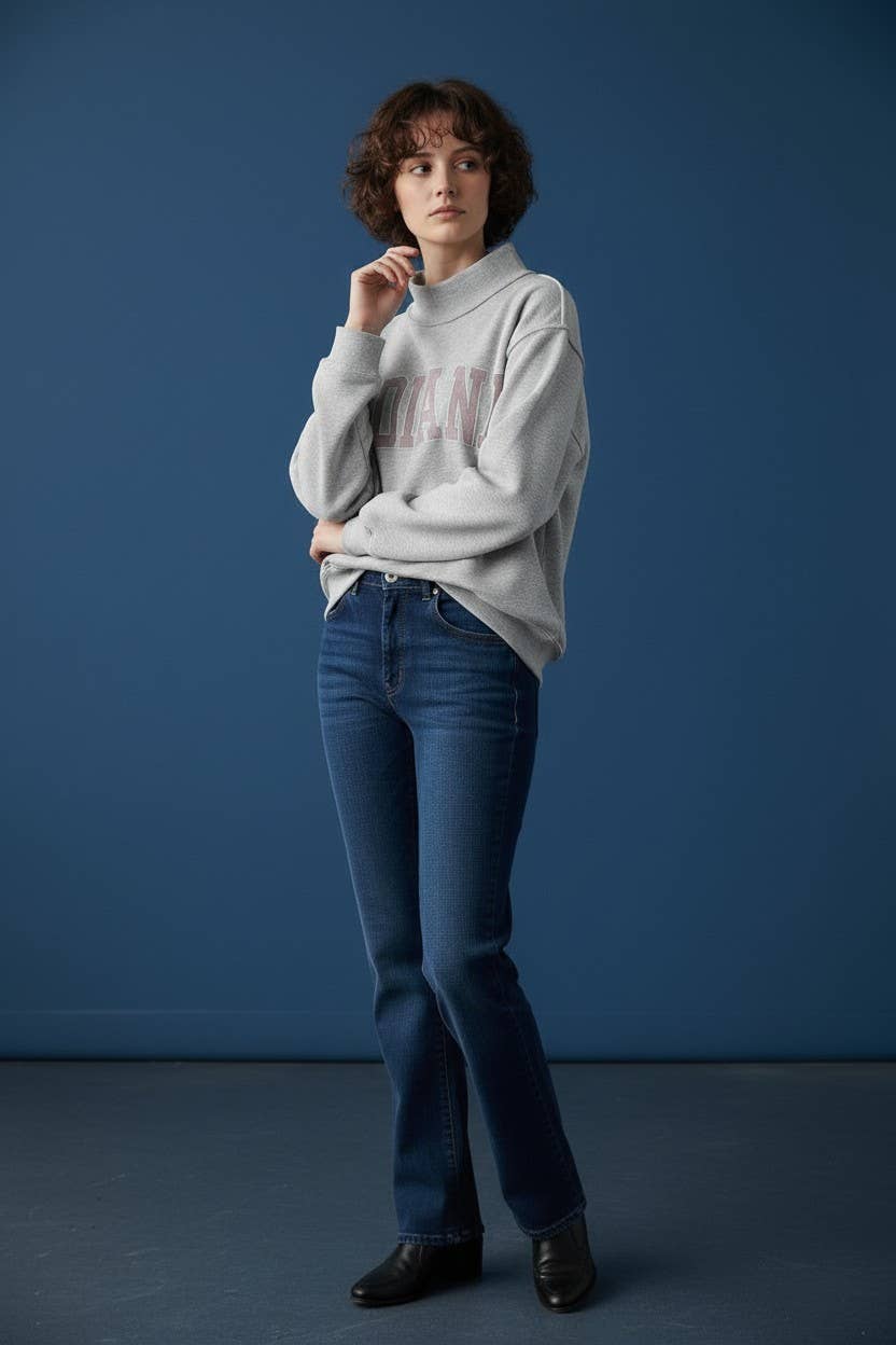 IT2594E-INDIANA1 | 'INDIANA' Stripe Embroidered Sweatshirt