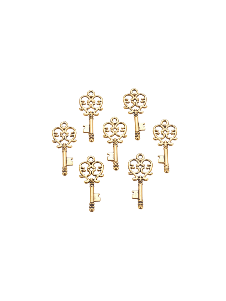 * Gold Antique Key Charm