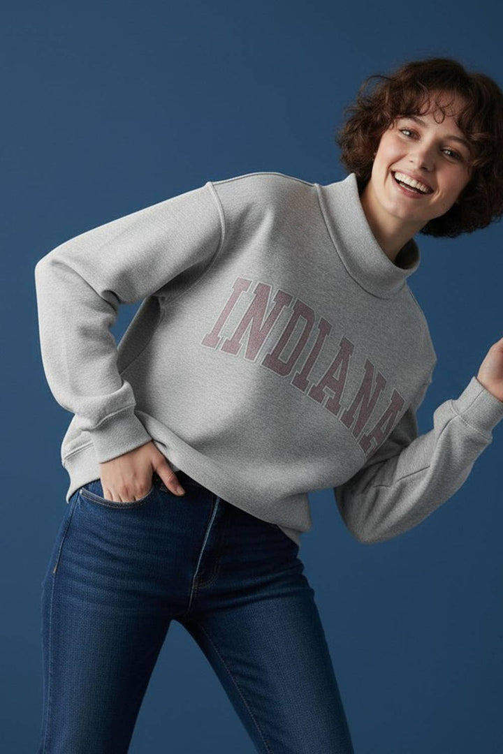 IT2594E-INDIANA1 | 'INDIANA' Stripe Embroidered Sweatshirt