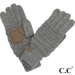 C.C. Ribbed Smart Touch Gloves