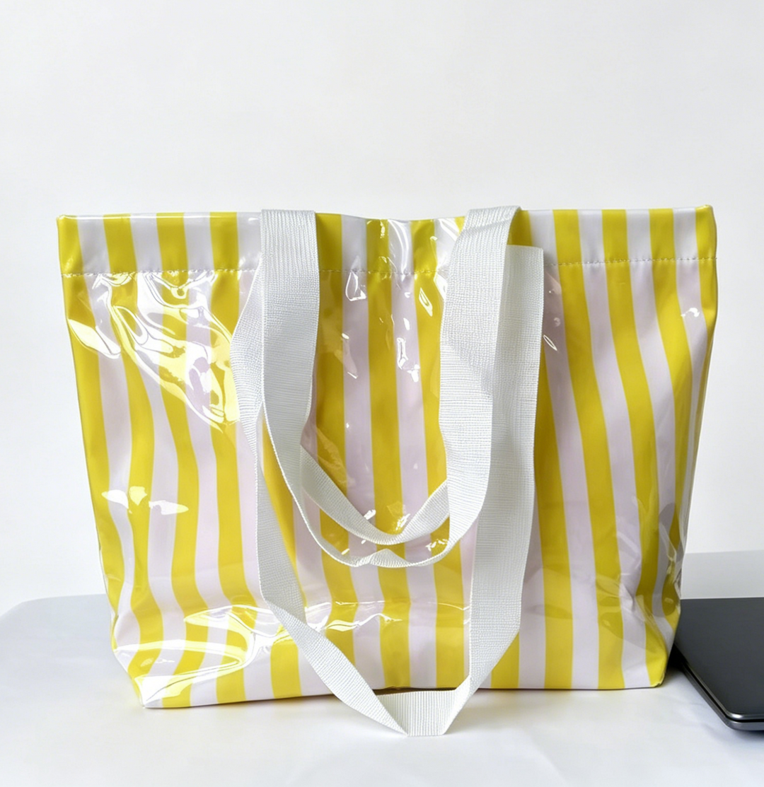Striped Waterproof Beach Bag