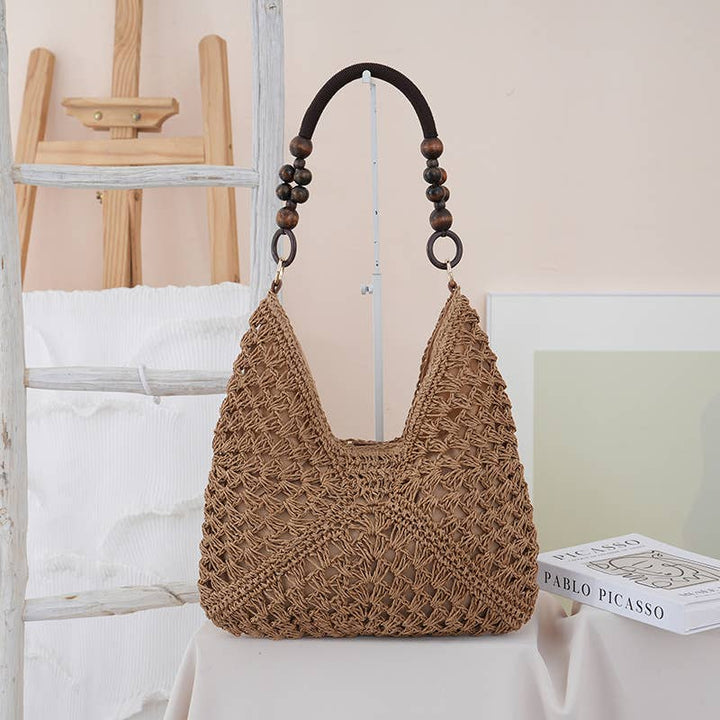 Boho Beach Woven Shoulder Bag