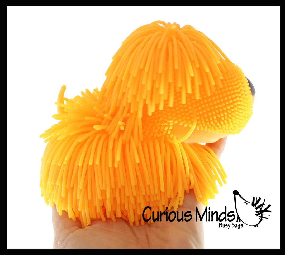 Shaggy Mop Dog Puffer Ball Squishies