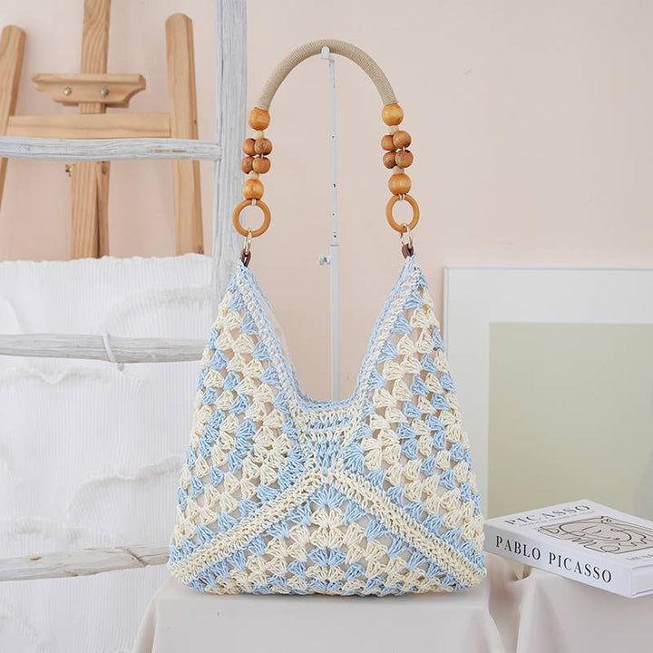 Boho Beach Woven Shoulder Bag