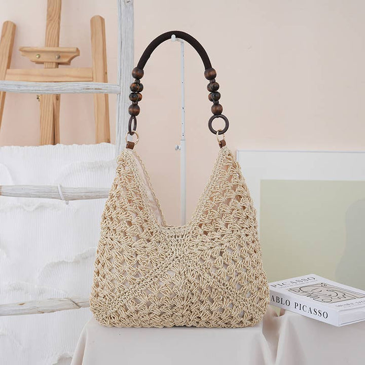 Boho Beach Woven Shoulder Bag