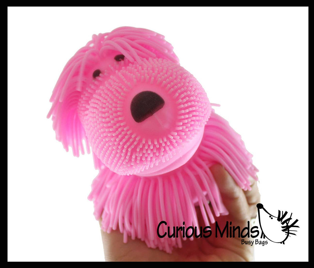 Shaggy Mop Dog Puffer Ball Squishies