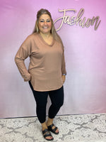 French Terry V Neck