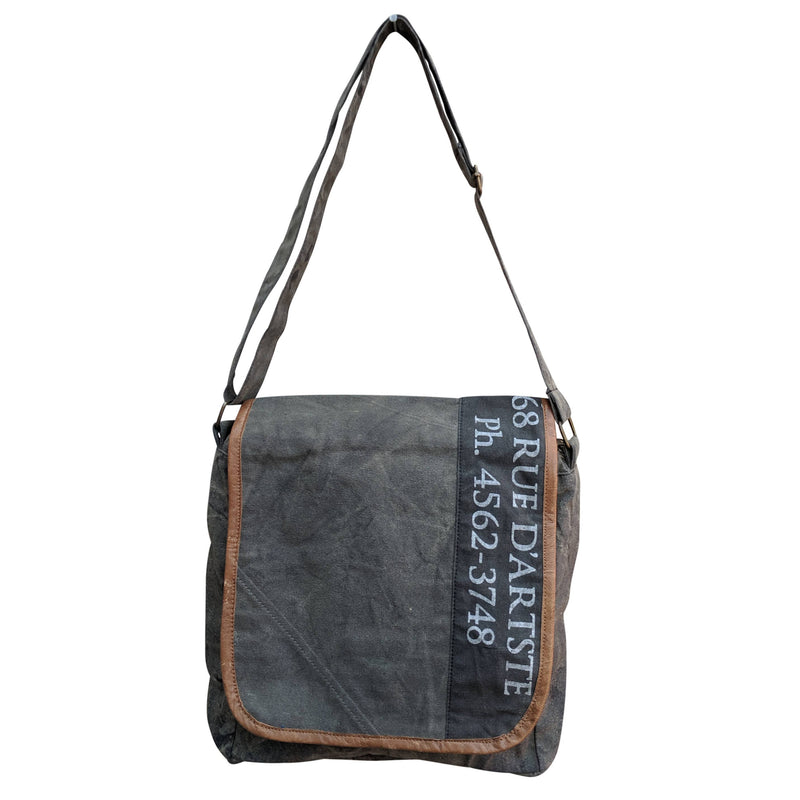 Gray Classic Crossbody