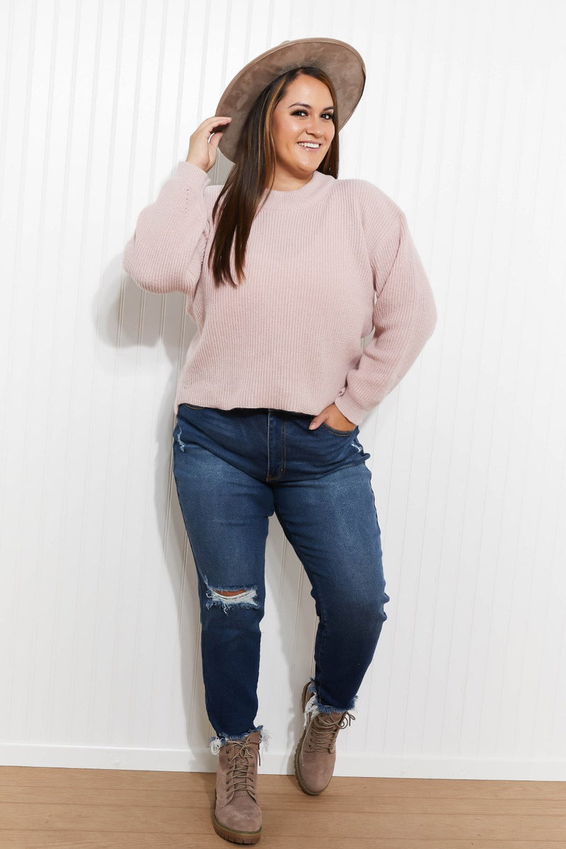Blush Basic Sweater
