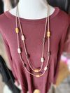Multi Stone Double Necklace