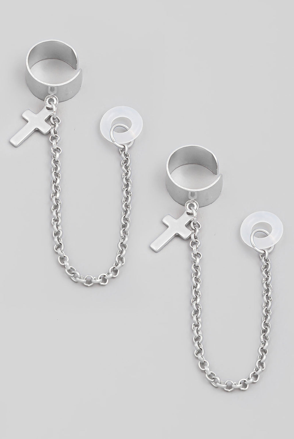 Cross Chain Cuff Airpod Earrings