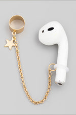 Star Chain Cuff Airpod Earrings