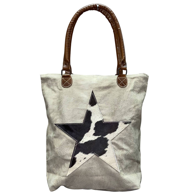 Hide Star Canvas Tote