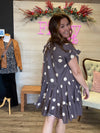 Polka Dot Tiered Mini Dress